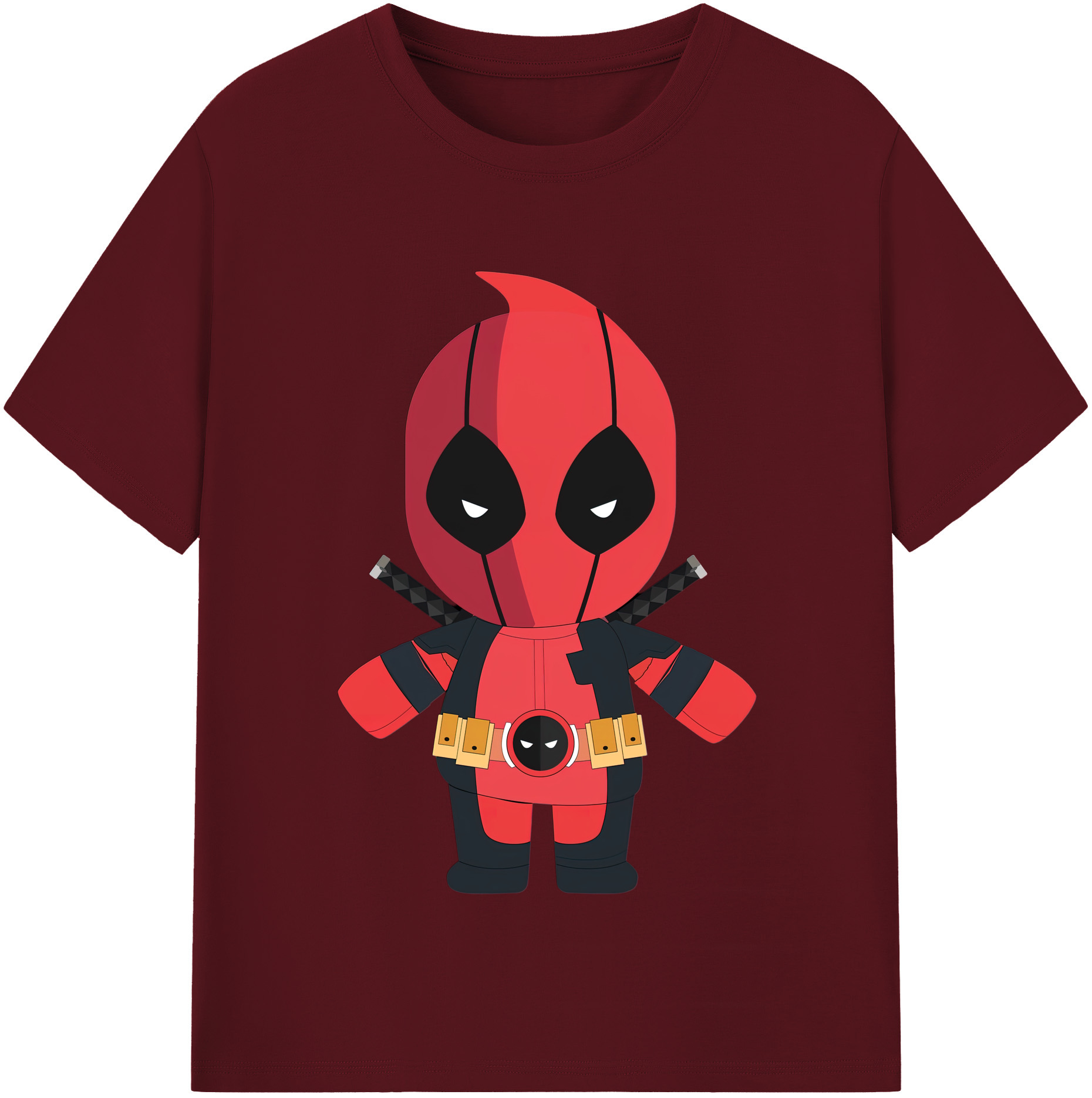 （画像用） Deadpool デッドプール 綿100％半袖Tシャツ（フロントプリント）